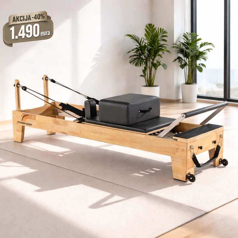 Drveni Pilates Reformer Sa Jump Board-Om – Classic Pro Model Drveni Pilates Reformer Sa Jump Board-Om – Classic Pro Model